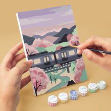 Afbeelding in Gallery-weergave laden, Mini Schilderen op Nummer 15x20cm (6 stuks) - Lente in Tokio