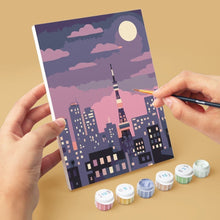 Afbeelding in Gallery-weergave laden, Mini Schilderen op Nummer 15x20cm (6 stuks) - Tokio in Bloei