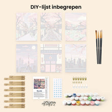 Afbeelding in Gallery-weergave laden, Mini Schilderen op Nummer 15x20cm (6 stuks) - Tokio in Bloei