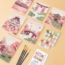 Afbeelding in Gallery-weergave laden, Mini Schilderen op Nummer 15x20cm (6 stuks) - Geest van Japan