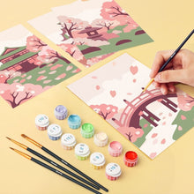 Afbeelding in Gallery-weergave laden, Mini Schilderen op Nummer 15x20cm (6 stuks) - Geest van Japan