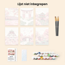 Afbeelding in Gallery-weergave laden, Mini Schilderen op Nummer 15x20cm (6 stuks) - Geest van Japan