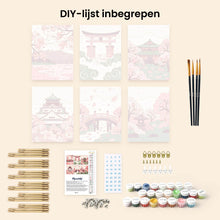 Afbeelding in Gallery-weergave laden, Mini Schilderen op Nummer 15x20cm (6 stuks) - Geest van Japan