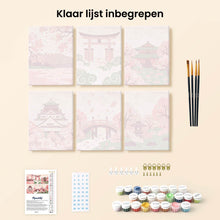 Afbeelding in Gallery-weergave laden, Mini Schilderen op Nummer 15x20cm (6 stuks) - Geest van Japan