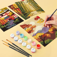Afbeelding in Gallery-weergave laden, Mini Schilderen op Nummer 15x20cm (6 stuks) - Rustig Japan