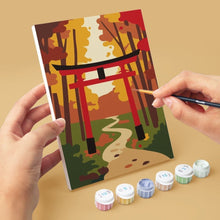Afbeelding in Gallery-weergave laden, Mini Schilderen op Nummer 15x20cm (6 stuks) - Rustig Japan