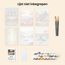 Afbeelding in Gallery-weergave laden, Mini Schilderen op Nummer 15x20cm (6 stuks) - Zen Landschappen