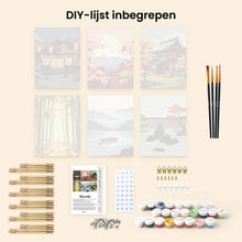 Afbeelding in Gallery-weergave laden, Mini Schilderen op Nummer 15x20cm (6 stuks) - Zen Landschappen