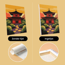 Afbeelding in Gallery-weergave laden, Mini Schilderen op Nummer 15x20cm (6 stuks) - Zonsondergang in Japan