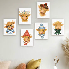Afbeelding in Gallery-weergave laden, Mini Schilderen op Nummer 15x20cm (6 stuks) - Kleine Moe Vrienden