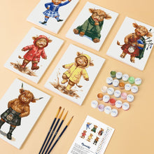 Afbeelding in Gallery-weergave laden, Mini Schilderen op Nummer 15x20cm (6 stuks) - Vrienden van de Schotse Boerderij