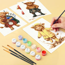 Afbeelding in Gallery-weergave laden, Mini Schilderen op Nummer 15x20cm (6 stuks) - Vrienden van de Schotse Boerderij