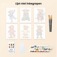 Afbeelding in Gallery-weergave laden, Mini Schilderen op Nummer 15x20cm (6 stuks) - Vrienden van de Schotse Boerderij