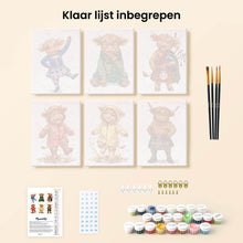 Afbeelding in Gallery-weergave laden, Mini Schilderen op Nummer 15x20cm (6 stuks) - Vrienden van de Schotse Boerderij