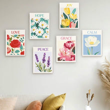 Afbeelding in Gallery-weergave laden, Mini Schilderen op Nummer 15x20cm (6 stuks) - Bloeiende Emoties 1