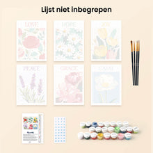 Afbeelding in Gallery-weergave laden, Mini Schilderen op Nummer 15x20cm (6 stuks) - Bloeiende Emoties 1
