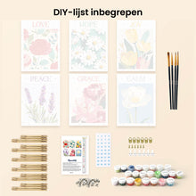 Afbeelding in Gallery-weergave laden, Mini Schilderen op Nummer 15x20cm (6 stuks) - Bloeiende Emoties 1