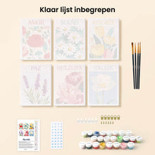 Afbeelding in Gallery-weergave laden, Mini Schilderen op Nummer 15x20cm (6 stuks) - Bloeiende Emoties 3