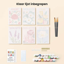 Afbeelding in Gallery-weergave laden, Mini Schilderen op Nummer 15x20cm (6 stuks) - Bloeiende Emoties 4