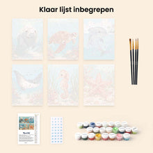Afbeelding in Gallery-weergave laden, Mini Schilderen op Nummer 15x20cm (6 stuks) - Schatten van de Oceaan