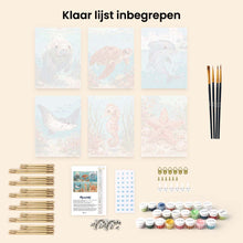 Afbeelding in Gallery-weergave laden, Mini Schilderen op Nummer 15x20cm (6 stuks) - Schatten van de Oceaan
