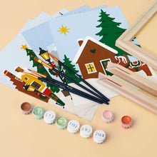 Afbeelding in Gallery-weergave laden, Mini Schilderen op Nummer 15x20cm (6 stuks) - Kerst in Europa