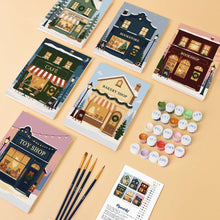 Afbeelding in Gallery-weergave laden, Mini Schilderen op Nummer 15x20cm (6 stuks) - Feestelijk Dorp