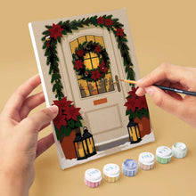 Afbeelding in Gallery-weergave laden, Mini Schilderen op Nummer 15x20cm (6 stuks) - Kerstvoordeuren