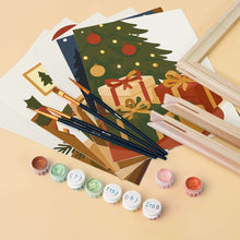 Afbeelding in Gallery-weergave laden, Mini Schilderen op Nummer 15x20cm (6 stuks) - Feestelijke Wintermomenten