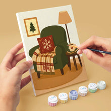 Afbeelding in Gallery-weergave laden, Mini Schilderen op Nummer 15x20cm (6 stuks) - Feestelijke Wintermomenten