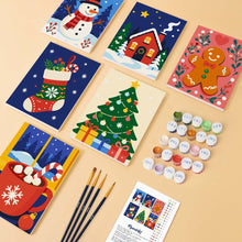 Afbeelding in Gallery-weergave laden, Mini Schilderen op Nummer 15x20cm (6 stuks) - Favorieten van de Feestelijke Winter