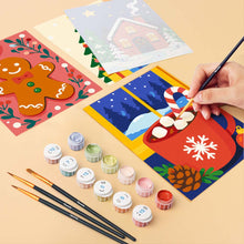 Afbeelding in Gallery-weergave laden, Mini Schilderen op Nummer 15x20cm (6 stuks) - Favorieten van de Feestelijke Winter