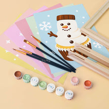 Afbeelding in Gallery-weergave laden, Mini Schilderen op Nummer 15x20cm (6 stuks) - Kerstcupcakes