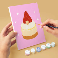 Afbeelding in Gallery-weergave laden, Mini Schilderen op Nummer 15x20cm (6 stuks) - Kerstcupcakes