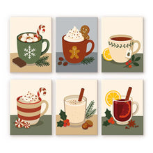 Afbeelding in Gallery-weergave laden, Mini Schilderen op Nummer 15x20cm (6 stuks) - Gezellige Winterdranken