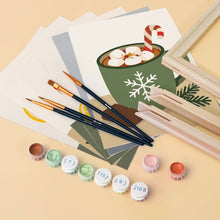Afbeelding in Gallery-weergave laden, Mini Schilderen op Nummer 15x20cm (6 stuks) - Gezellige Winterdranken