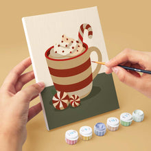Afbeelding in Gallery-weergave laden, Mini Schilderen op Nummer 15x20cm (6 stuks) - Gezellige Winterdranken