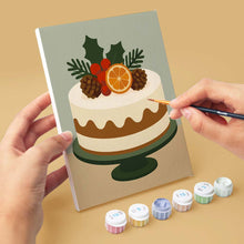 Afbeelding in Gallery-weergave laden, Mini Schilderen op Nummer 15x20cm (6 stuks) - Kerstlekkernijen