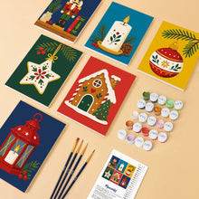Afbeelding in Gallery-weergave laden, Mini Schilderen op Nummer 15x20cm (6 stuks) - Kersttradities