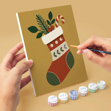 Afbeelding in Gallery-weergave laden, Mini Schilderen op Nummer 15x20cm (6 stuks) - Collectie Kerstversieringen