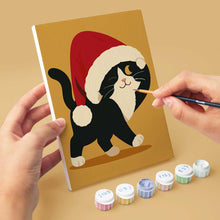 Afbeelding in Gallery-weergave laden, Mini Schilderen op Nummer 15x20cm (6 stuks) - Kerstplezier met Kittens