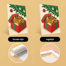 Afbeelding in Gallery-weergave laden, Mini Schilderen op Nummer 15x20cm (6 stuks) - Kerstplezier met Kittens
