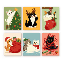 Afbeelding in Gallery-weergave laden, Mini Schilderen op Nummer 15x20cm (6 stuks) - Vakantieavonturen van Kittens