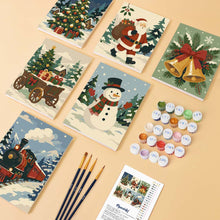 Afbeelding in Gallery-weergave laden, Mini Schilderen op Nummer 15x20cm (6 stuks) - Kerstverhalenboek