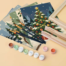 Afbeelding in Gallery-weergave laden, Mini Schilderen op Nummer 15x20cm (6 stuks) - Kerstverhalenboek