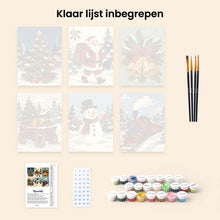 Afbeelding in Gallery-weergave laden, Mini Schilderen op Nummer 15x20cm (6 stuks) - Kerstverhalenboek
