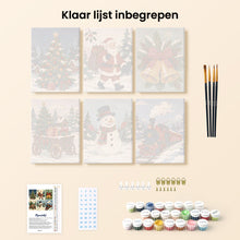 Afbeelding in Gallery-weergave laden, Mini Schilderen op Nummer 15x20cm (6 stuks) - Kerstverhalenboek