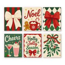 Afbeelding in Gallery-weergave laden, Mini Schilderen op Nummer 15x20cm (6 stuks) - Gezellige kerstsfeer