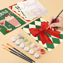 Afbeelding in Gallery-weergave laden, Mini Schilderen op Nummer 15x20cm (6 stuks) - Gezellige kerstsfeer