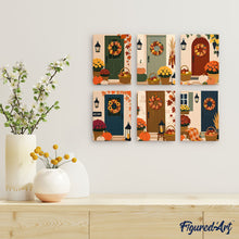 Afbeelding in Gallery-weergave laden, Mini Schilderen op Nummer 15x20cm (6 stuks) - Welkom herfst